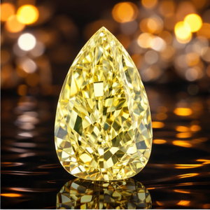 Diamant SHRAMAN, taille poire, 0,51 ct/pièce, clarté VS1, solitaire, CVD, diamant de laboratoire, jaune intense fantaisie, diamant non monté pour la fabrication de bijoux - Product Image 4