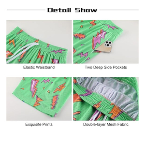 High Quality Custom 5 Inch Men's Double <b>Layer</b> Basketball Shorts Quick Dry Fitness Running Summer Mesh Knitted Elastic Waist - Product Image 6