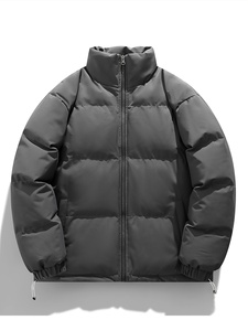Hooded Puffer <b>Jacket</b> with Soft Insulated Design for Daily Outdoor Wear and Cold Season Protection - Product Image 4