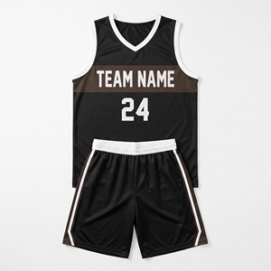 Ensemble maillot et short de basket sans manches, uniforme de basket réversible, design personnalisé, uniforme de basket sublimé, unisexe - Product Image 6