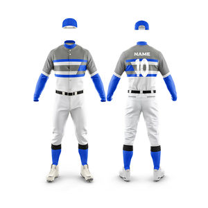 Uniforme de Béisbol Deportivo Personalizado al por Mayor con Logotipo, Conjunto de Uniforme de Béisbol Transpirable de Alta Calidad 100% Poliéster con Impresión Digital - Product Image 3