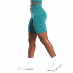 Shorts Deportivos de Cintura Alta para Mujer, Tejidos, Transpirables, con Cintura Elástica, 100% Algodón, Estilo Urbano - Product Image 2