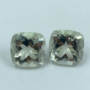 Pierre précieuse naturelle d'améthyste verte de qualité supérieure, pierre brute, 15,34 carats, 12 mm, taille coussin, couleur verte, pour la fabrication de bijoux - Product Image 1