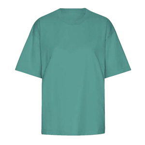 เสื้อยืดคอกลมแขนสั้นผ้าฝ้ายแท้ 100% สำหรับผู้หญิง  รับสกรีนโลโก้แบรนด์ของคุณเอง - Product Image 1