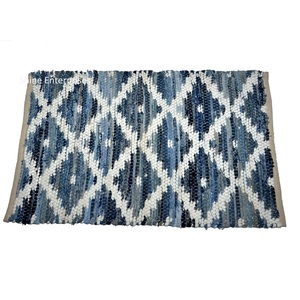 Tapis à poils ras en polypropylène et laine à prix réduit et tapis tissés lavables pour pique-nique à la plage et idéaux pour l'entrée. - Product Image 2
