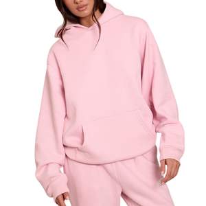 Sudadera con capucha personalizada al por mayor para mujer, ajustada, con cremallera, lisa, transpirable, de algodón y poliéster, fabricante - Product Image 4