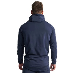 New Arrival Custom Blank Printing Fitness Pullover Men Training Sport Fleece Quick Dry Breathable Half Zip Hoodie Athletic - Product Image 2