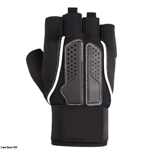 Guantes de Gimnasio GEO BROTHERS de Medio Dedo, Transpirables, Antideslizantes, de Cuero Ligero, con Cierre de Tirón, Unisex - Product Image 2