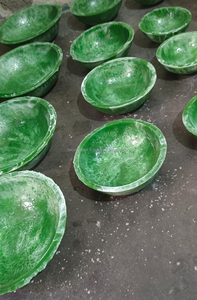 Europe Design Trending New Shaded Color <b>Resin</b> Plate Round Natural <b>Resin</b> Platter Look Dinnerware Bowl Fruit Serving Salad Bowl - Product Image 2