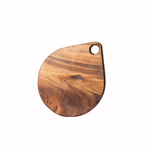 Tabla de cortar redonda de mármol con mango de madera incrustada, paquete individual, tabla de cortar carne y ensaladas hecha a mano, en oferta. - Product Image 5