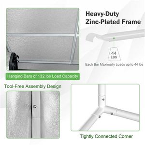 Piccola Tenda da Coltivazione Indoor 48 X 24 X 60 Pollici con Finestra di Osservazione in Vetro Temperato, Serra per Giardino con Telaio in Acciaio - Product Image 4