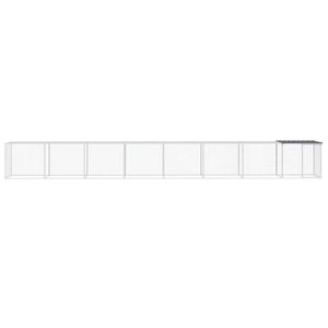 Jaula Grande para Pollos de Acero Galvanizado Antracita, Jaula Resistente para Animales - Product Image 3