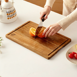 High-quality 3-<b>piece</b> Thick Wooden Chopping Board with Unique Design and <b>Wood</b> Grain Surface - Product Image 5