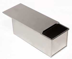 Commercial Stainless Steel Loaf <b>Pan</b> with Sliding <b>Lid</b> Non Stick Toast Mould Bread Baking Mold Box Kitchen Bakery Tool - Product Image 1