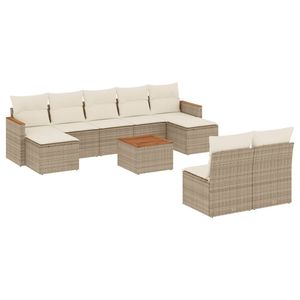 Beige <b>Cream</b> White Garden <b>Sofa</b> <b>Set</b> - Product Image 2