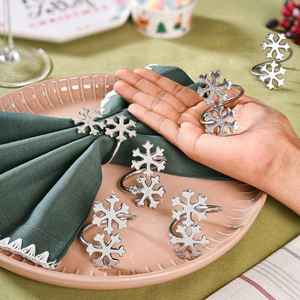 Anneau de serviette élégant réutilisable, décoration de table de mariage, décoration de table de fête, accessoires de table de dîner, décoration de table de luxe - Product Image 5