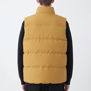 Chaleco Acolchado Amarillo para Hombre Hawk Eye, Cuello Alto, Cierre de Cremallera, Bolsillos Frontales, Resistente al Viento, Chaqueta Casual de Invierno, 100% Poliéster - Product Image 5