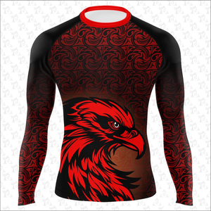 Professional quick dry breathable Rash guards for men's custom sublimation <b>printing</b> <b>Surfing</b> Swimming UV50+ Rash Guards OEM - Product Image 1