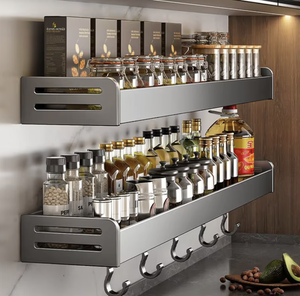 Organizador de Especias Giratorio de Metal de un Solo Nivel para Cocina, Soporte para Condimentos, Bandeja Giratoria, Estante de Almacenamiento, OEM/ODM - Product Image 1