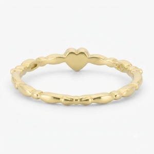 18K <b>Gold</b> Plated Round Brilliant Cut Engagement <b>Ring</b> Elegant Moissanite Proposal Wedding <b>Ring</b> - Product Image 3