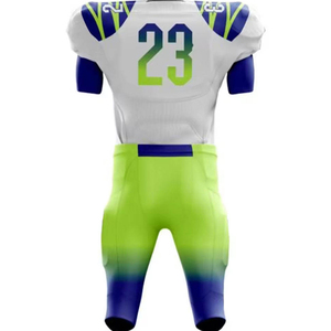 Tenue de football américain à séchage rapide avec panneaux en maille respirante, design personnalisé par sublimation, résistante aux rayures, pour équipe - Product Image 3