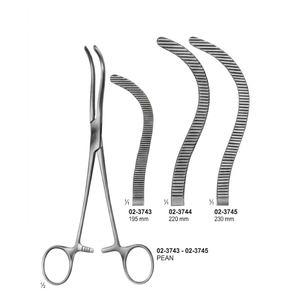 Pinces Pean en forme de S 220 mm - Pinces de dissection et d'enucleation en acier inoxydable - Product Image 3