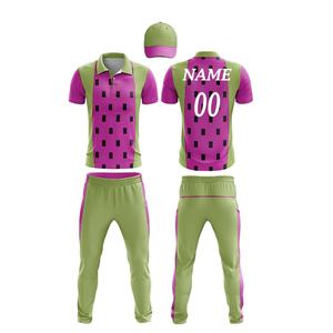 Uniformes de cricket pour hommes de haute qualité du Pakistan, imprimés par transfert thermique, extensibles dans quatre directions, écologiques, respirants, à séchage rapide, grandes tailles - Product Image 2