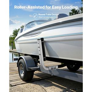 Guide per Rimorchi in Acciaio Rinforzato Regolabili in Altezza 18.5/20.5 Pollici, 2 Pezzi, per Rimorchi di Barche e Moto d'Acqua, 2 Pezzi Piccoli - Product Image 4