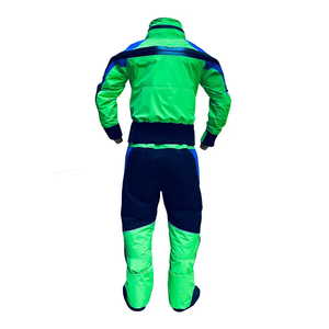Combinaison de travail bleue et blanche pour homme, polyester, réfléchissante, manches longues, uniforme - Product Image 5