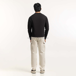 Nardon Apparel Impresión personalizada Patrón bordado logo Unisex Manga larga Color sólido Hombres Cuello redondo Sudadera Sudaderas para hombres - Product Image 2
