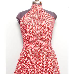 Customized Eco-Friendly Breathable Sweet <b>Summer</b> Floral Midi <b>Dress</b> Natural Cotton Sleeveless Soft Comfortable Fit Flare <b>Dress</b> - Product Image 2