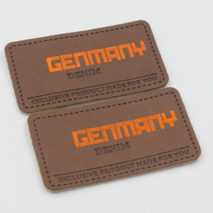 Professional Laser-Cut Leather <b>Patch</b> | 3D Textured PU Brand Logo for <b>Backpacks</b> & Jeans | Custom Manufacturer - Product Image 6