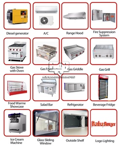 ACB Design Hamburg Hot Dog Concession Trailers Street Square Mobile Kitchen Food Trailer Fully Equipped Mobile Fast Food Truck - Product Image 5