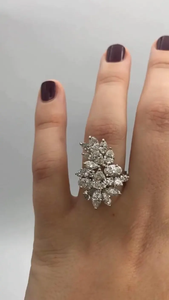 Bague en diamant de laboratoire 6,00 carats, taille poire, plaqué or moderne, style hip-hop, bijou de mariage éternité, cadeau pour femme - Product Image 4