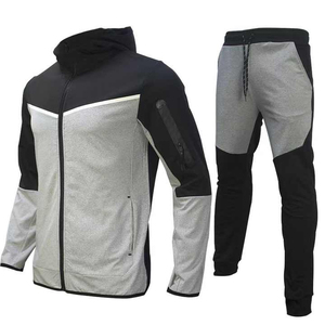 Hi <b>Vis</b> Workwear Printed Casual Lightweight Fleece Tracksuit Set Open Hem Cuffed <b>Trouser</b> Drawstring Pockets Short Sleeves FORTLEO - Product Image 3