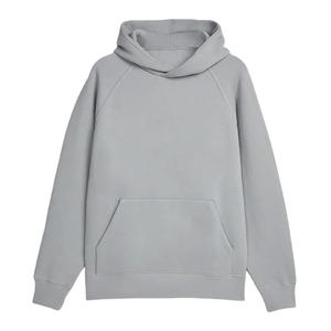 Sweat à capuche classique pour homme en coton 100% épais, tissu molletonné français de qualité supérieure, manches raglan, coupe ample, logo personnalisé imprimé - Product Image 1