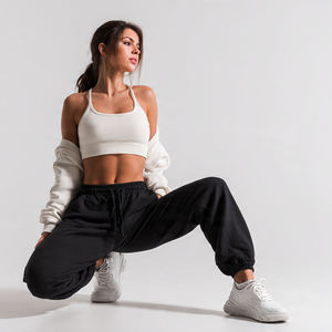 Pantalones Deportivos de Forro Polar de 320 GSM para Mujer, Pantalones de Chándal con Cordón en la Cintura, Ecológicos, para Hacer Ejercicio, Hacer Ejercicio en Casa o para Dormir - Product Image 6