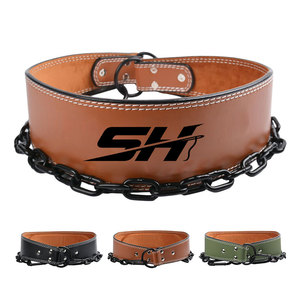 OEM Service High Quality Custom Leather Dipping <b>Belt</b> Weight Lifting Foldable Breathable Lightweight Low Price Gym Workout <b>Belt</b> - Product Image 1