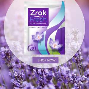 Ambientador colgante ecológico con aroma a lavanda para baño, inodoro y coche. Elimina olores y dura 30 días. - Product Image 1