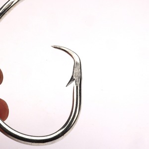 [Yooseung Industrial] Hameçon circulaire de pêche en mer robuste en acier inoxydable forgé, tranchant et barbelé, pour thon et pêche au palangre - Product Image 2