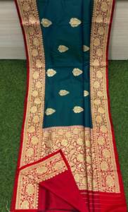 Sarees de Seda Brocada Banarasi Hechos a Mano, Ropa Tradicional India para Bodas, Venta al Por Mayor - Product Image 4