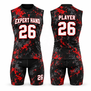 Ensemble Maillot et Short de Football Américain à Capuche Sans Manches 7V7 Personnalisé pour Équipes Jeunes et Adultes, Faible MOQ, USA - Product Image 1