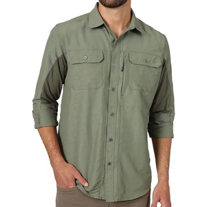 Camisa de Pesca Personalizada para Hombre, Manga Larga, con Botones, Protección Solar UPF 50, Ventilada, Camisa Táctica de Caza - Product Image 1