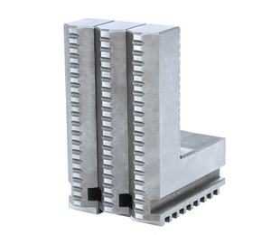 YTUM marca 200mm K11 200 <span class=keywords><strong>Chuck</strong></span> Jaws <span class=keywords><strong>CNC</strong></span> torno <span class=keywords><strong>Chuck</strong></span> con altura añadida mordazas duras interior y exterior, Manual <span class=keywords><strong>Chuck</strong></span> 3 mordazas - Product Image 2