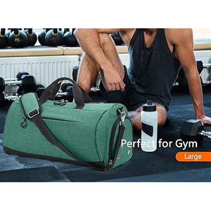 Sac de sport compact et léger pour hommes et femmes, avec bandoulière réglable, plusieurs poches, fermeture à glissière, sac pratique - Product Image 6