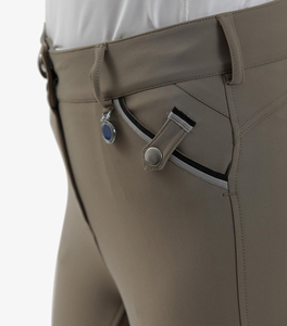 Pantalones de Montar a Caballo de Cintura Alta para Mujer, Elásticos en Cuatro Direcciones, Largos hasta el Tobillo, con Bolsillos, Color Sólido, Spandex y Nailon - Product Image 4