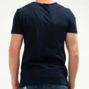 เสื้อยืดผลิตพร้อมโลโก้ตามสั่ง แขนสั้น ผ้าฝ้าย สำหรับผู้ชาย เสื้อยืดลำลองผู้ชาย ผลิตในปากีสถาน ปี 2025 - Product Image 4