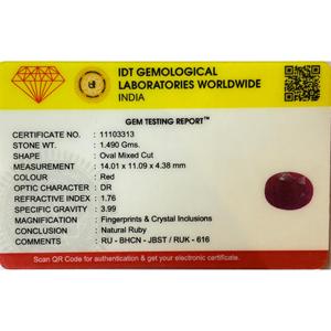 Natural African Ruby 7.45 Carat Loose Gemstone for Fine Jewelry - Product Image 4
