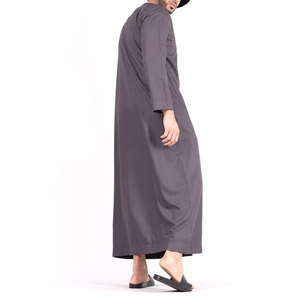 2026 Wholesale Jubbah Islamic Clothing Daffah <b>Thobe</b> for Muslim <b>Men</b> Saudi Arabic Muslim Abaya Dress Long Sleeve Abaya Dress - Product Image 2