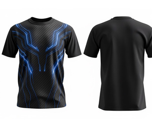 T-shirts à séchage rapide par sublimation, fournisseur de vêtements de fitness personnalisés |   Tailles pour hommes, femmes et jeunes |   Entraînement léger et à séchage rapide - Product Image 5